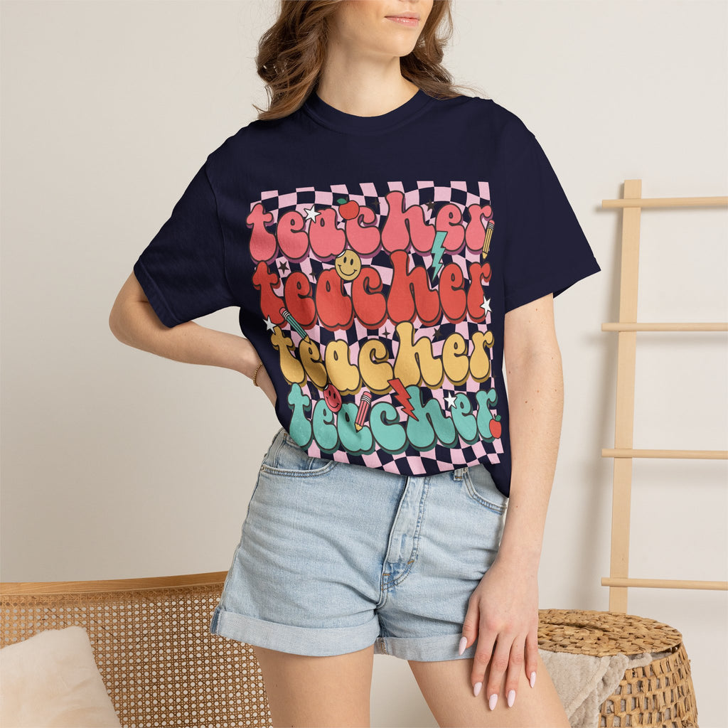 Retro Teacher Smile T-shirt