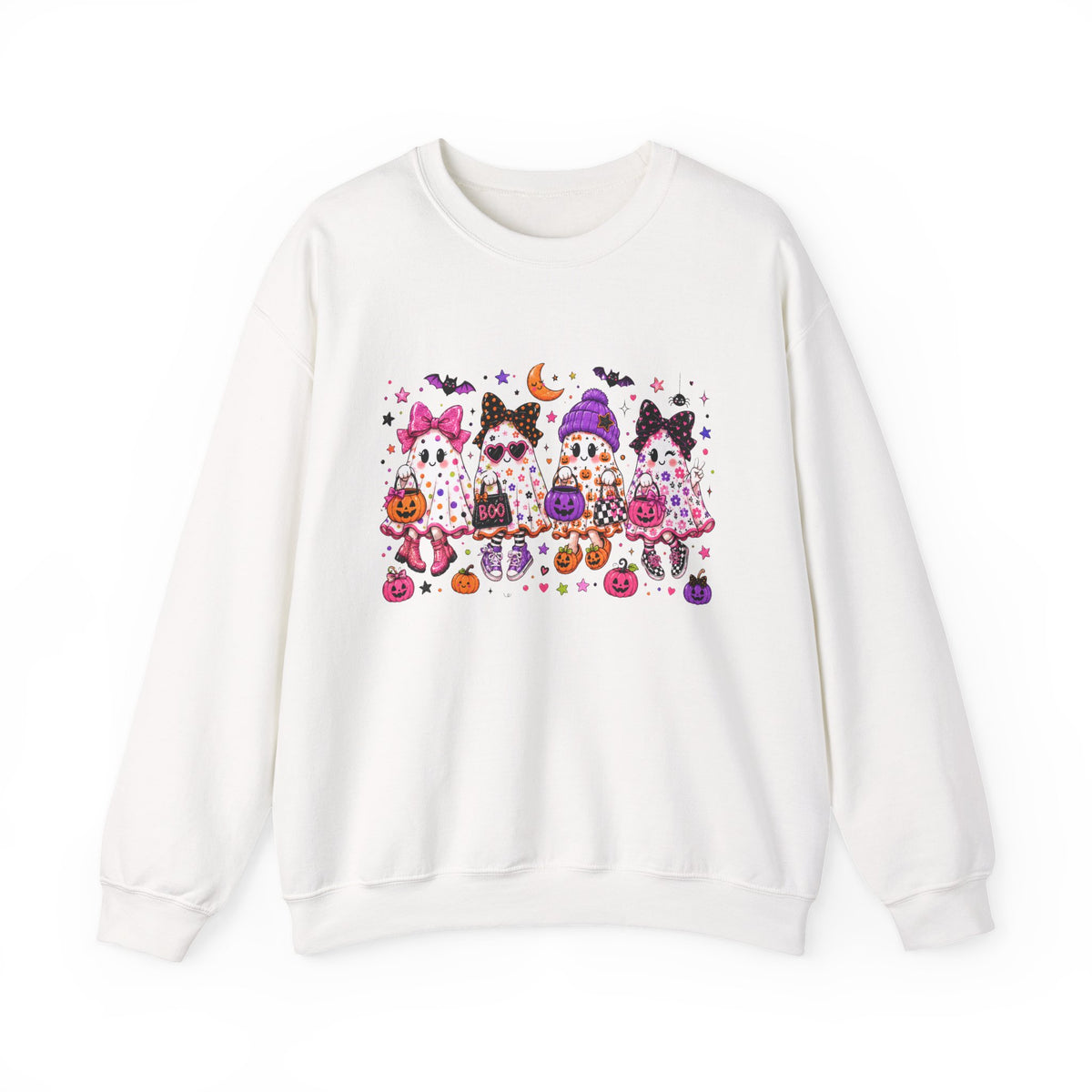 Halloween Gnomes Crewneck Sweatshirt — Cute Trick-or-Treat Gnome Halloween Sweater