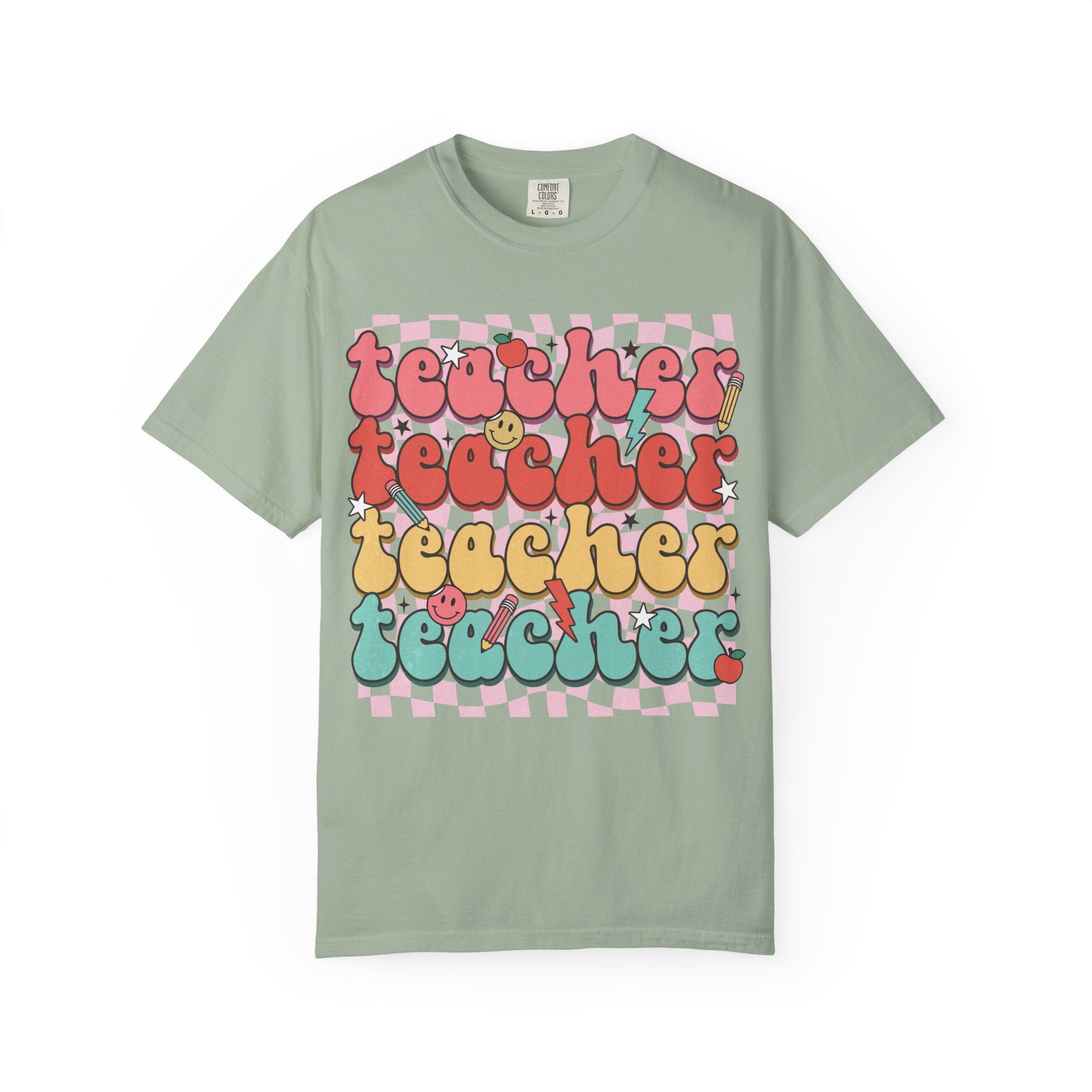 Retro Teacher Smile T-shirt