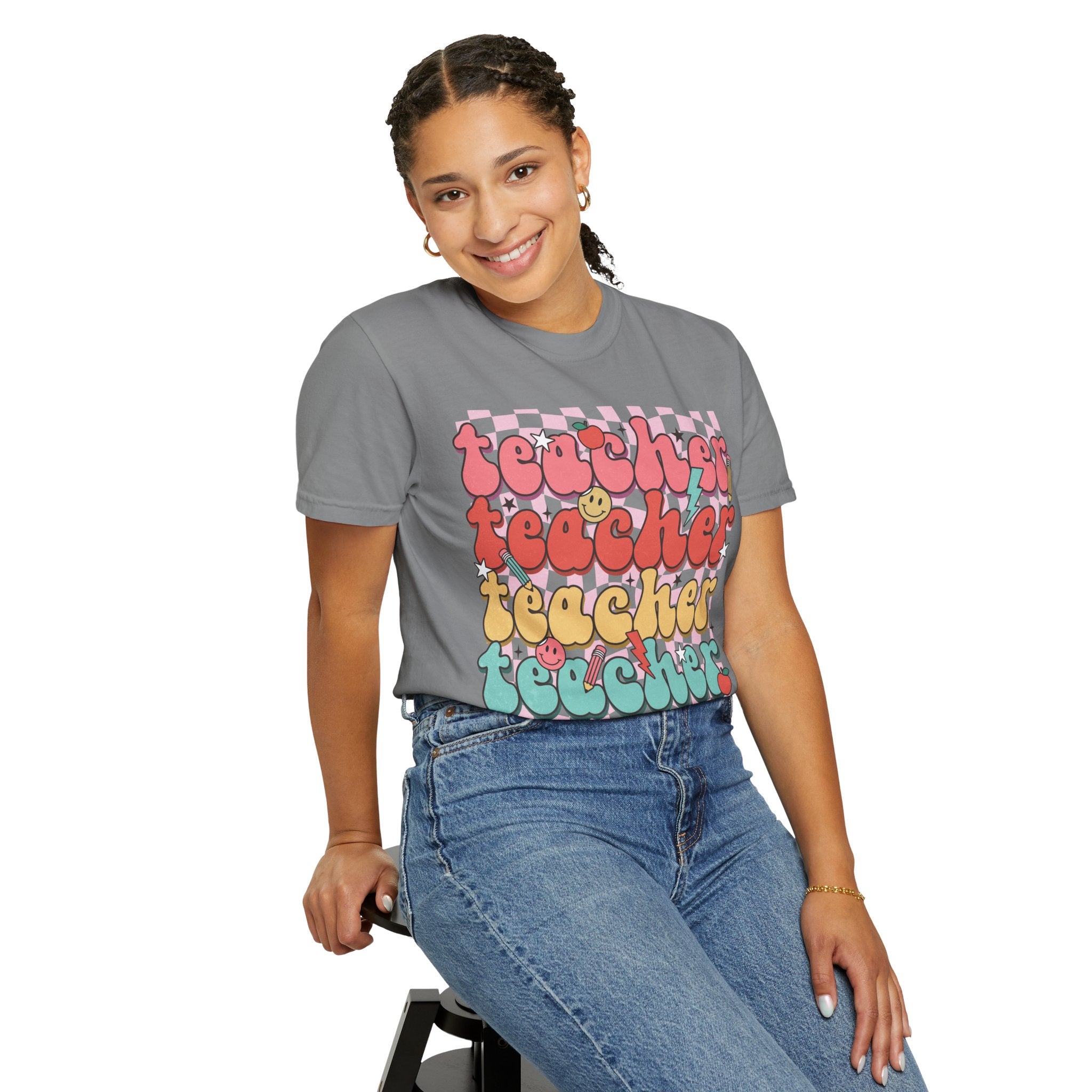 Retro Teacher Smile T-shirt