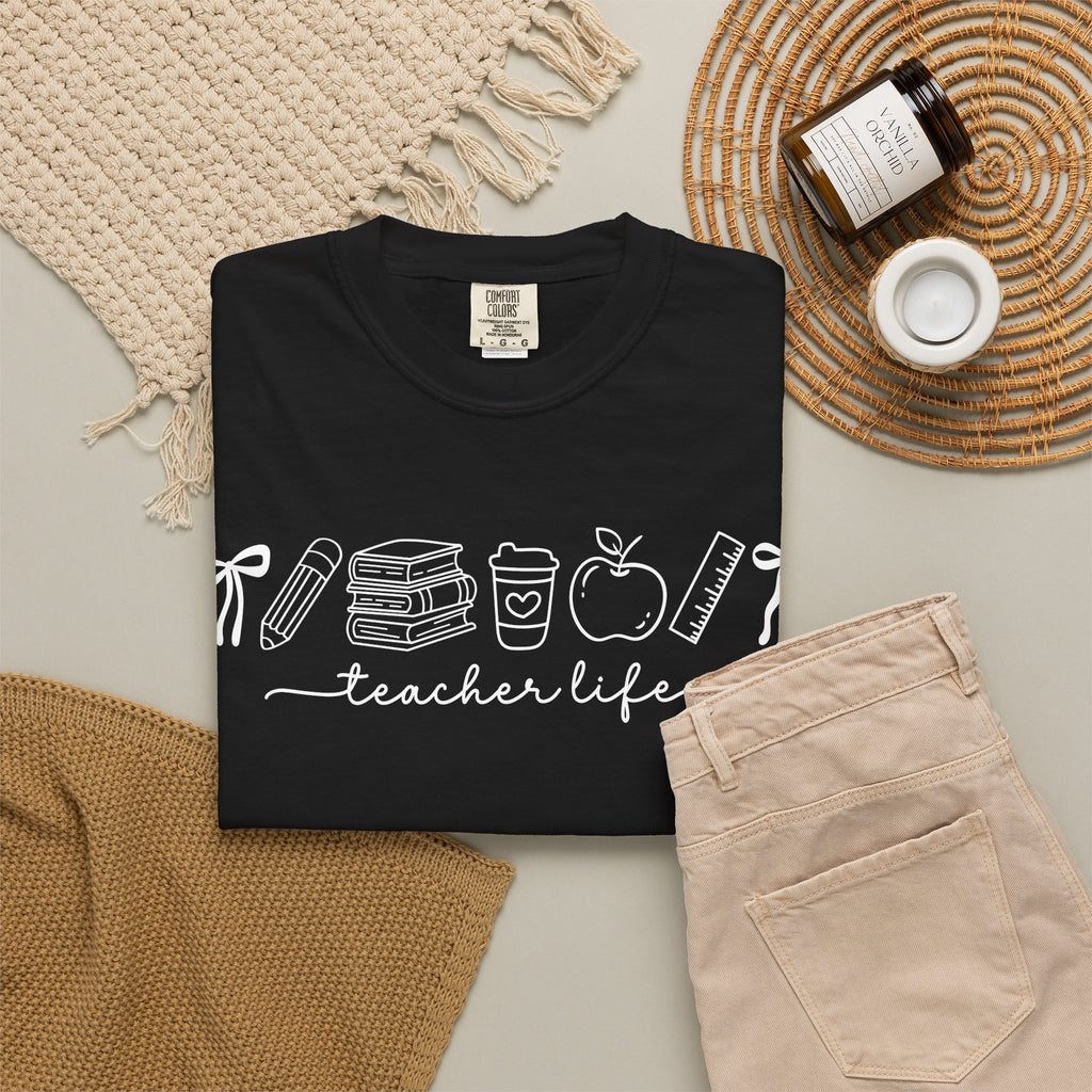 Teacher T-Shirt — Minimal Vintage Cream Tee