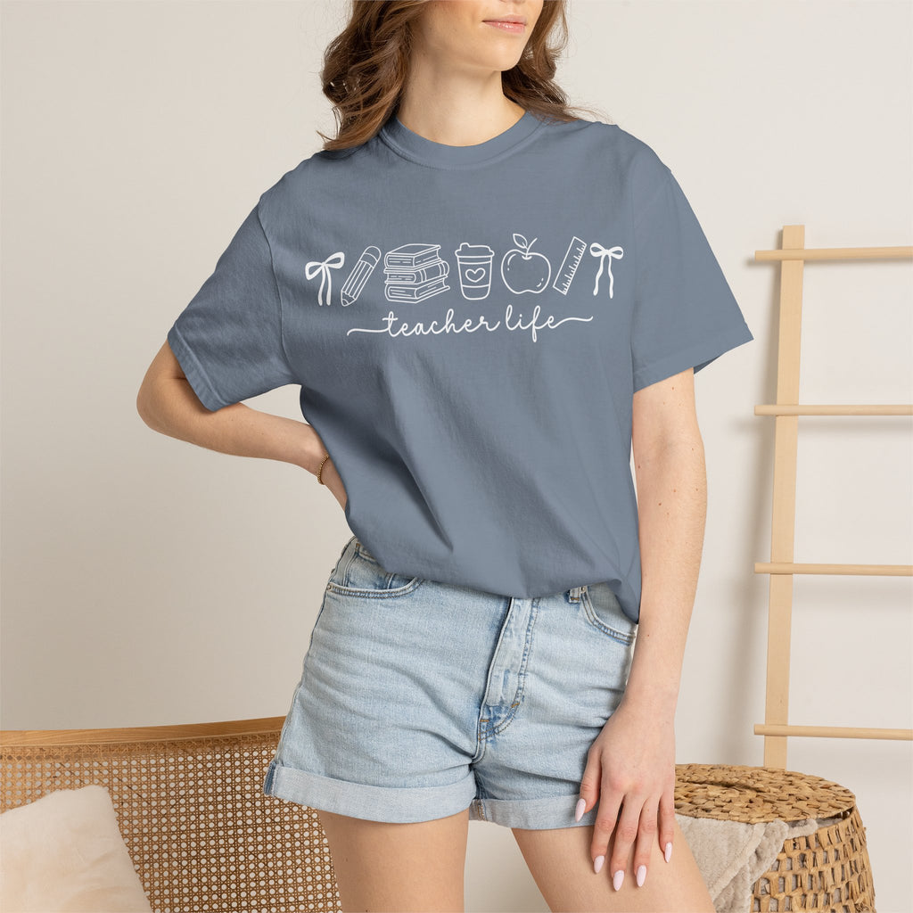 Teacher T-Shirt — Minimal Vintage Cream Tee