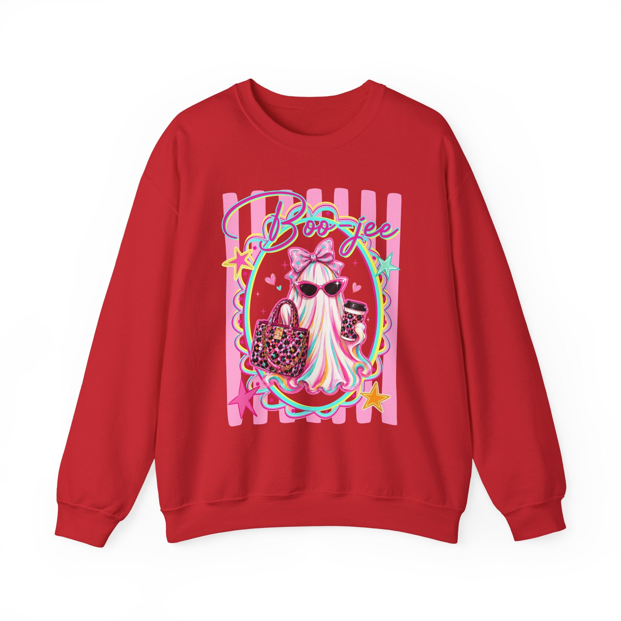 Halloween Crewneck Sweatshirt — "Boo-jee" Cute Ghost Fashion Graphic
