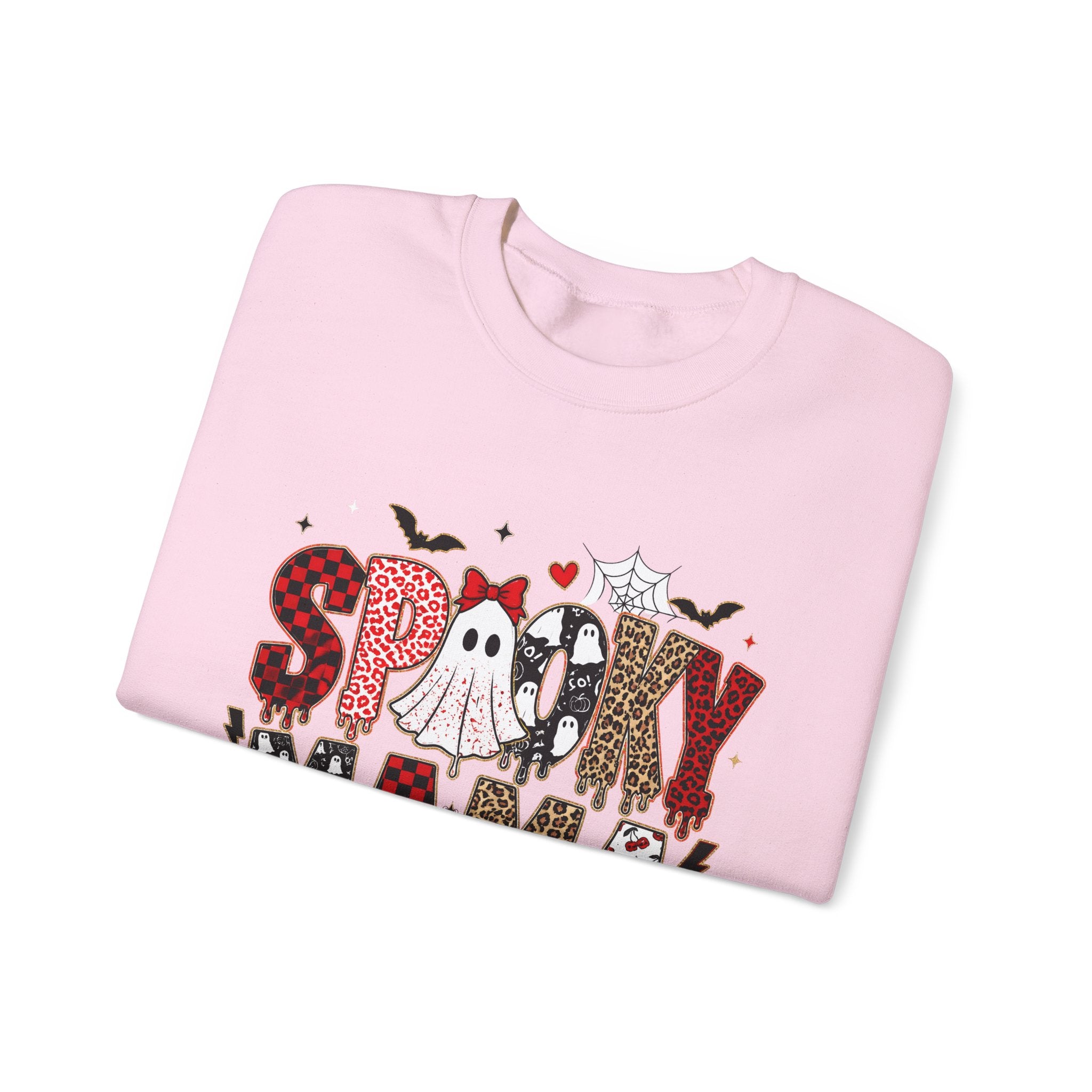 Spooky Mama Sweatshirt — Halloween Ghost Pumpkin Crewneck