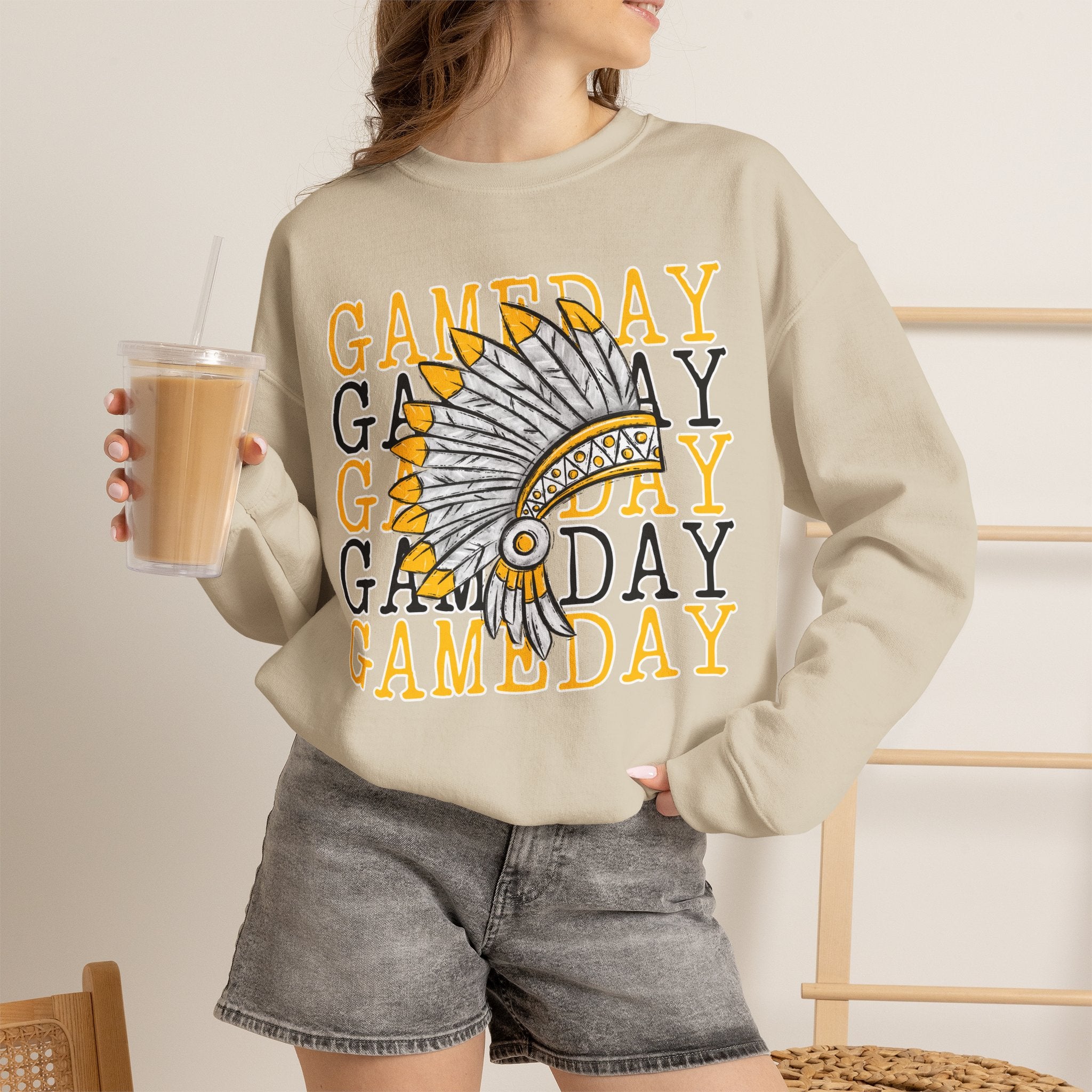 Gameday Crewneck Indians Sweatshirt