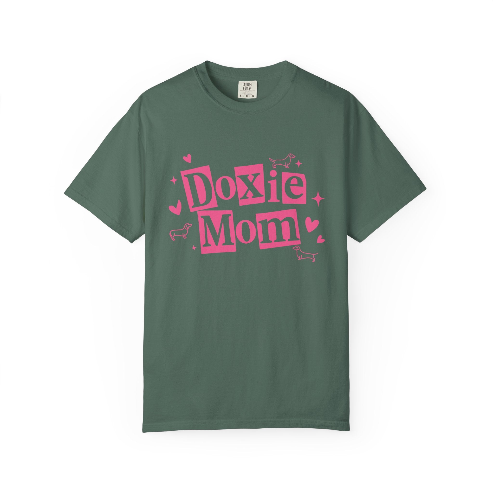 Doxie Mom T-Shirt — Cute Pink Dachshund Dog Mom Tee