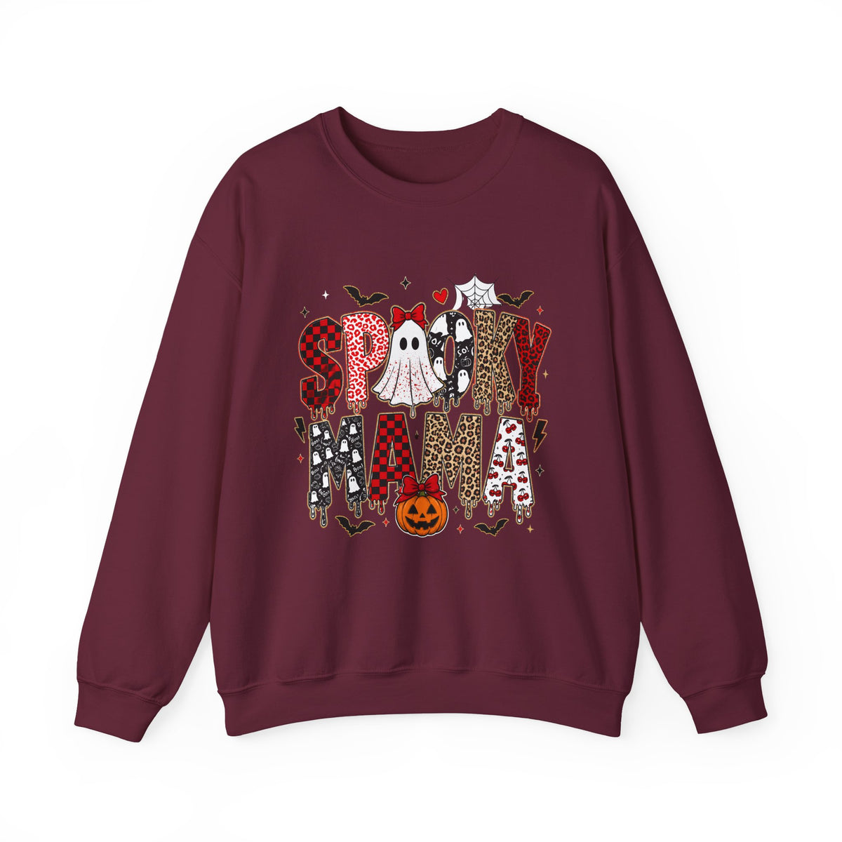 Spooky Mama Sweatshirt — Halloween Ghost Pumpkin Crewneck