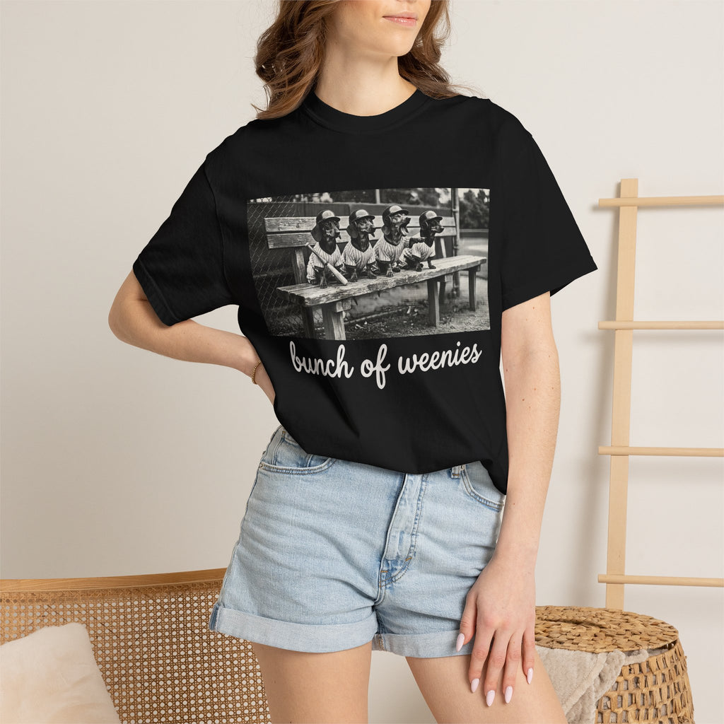 Vintage Bunch of Weenies White Text Photo T-Shirt