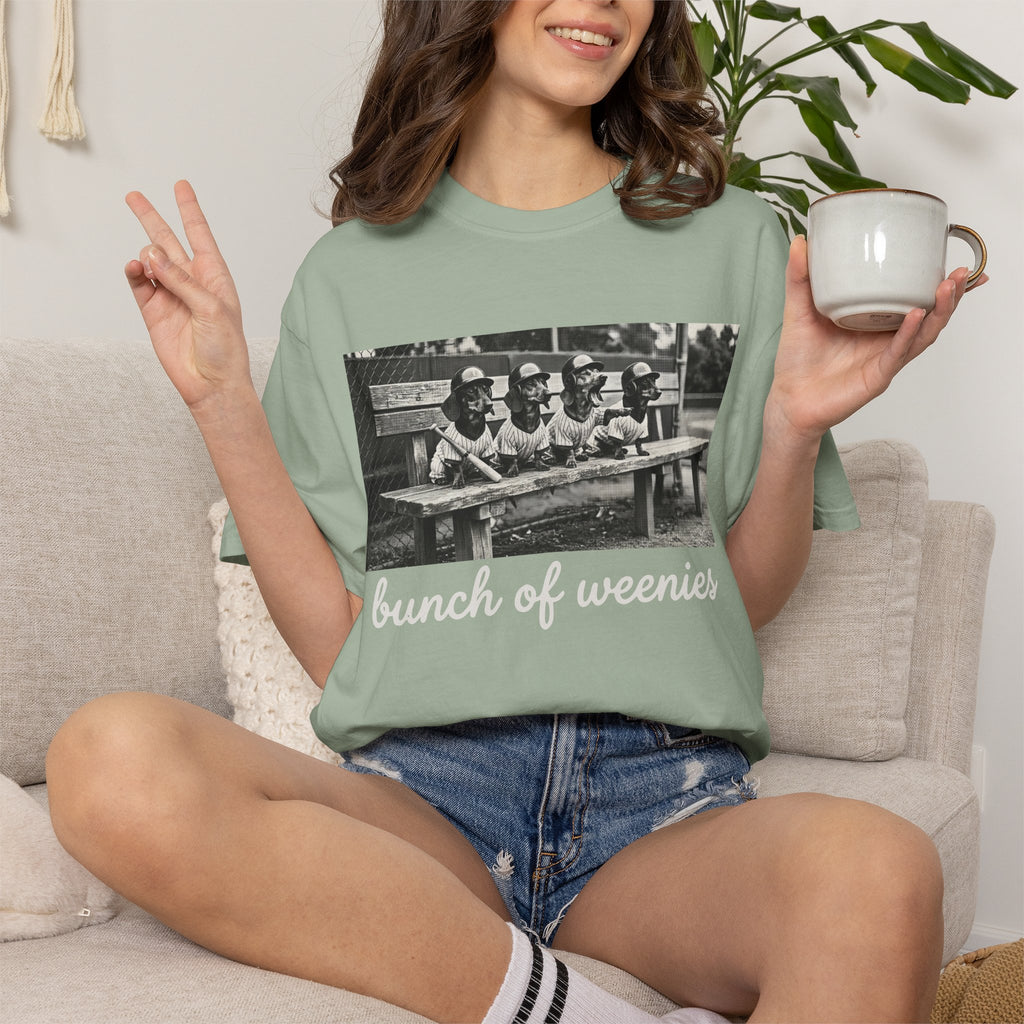 Vintage Bunch of Weenies White Text Photo T-Shirt