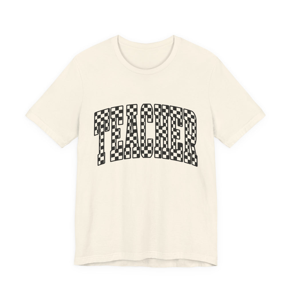 Teacher Checkerboard Graphic Tee