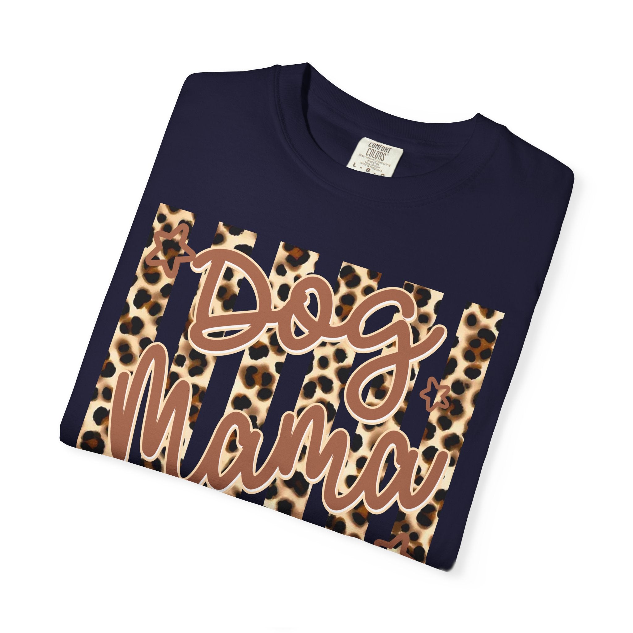 Dog Mama Leopard Flag T-Shirt