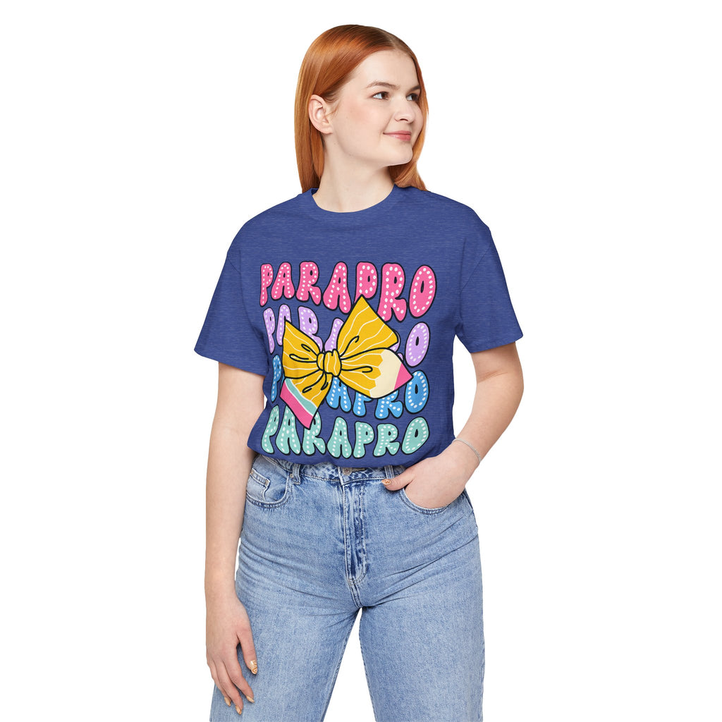 Parapro T-Shirt — Colorful Paraprofessional Bow Tee