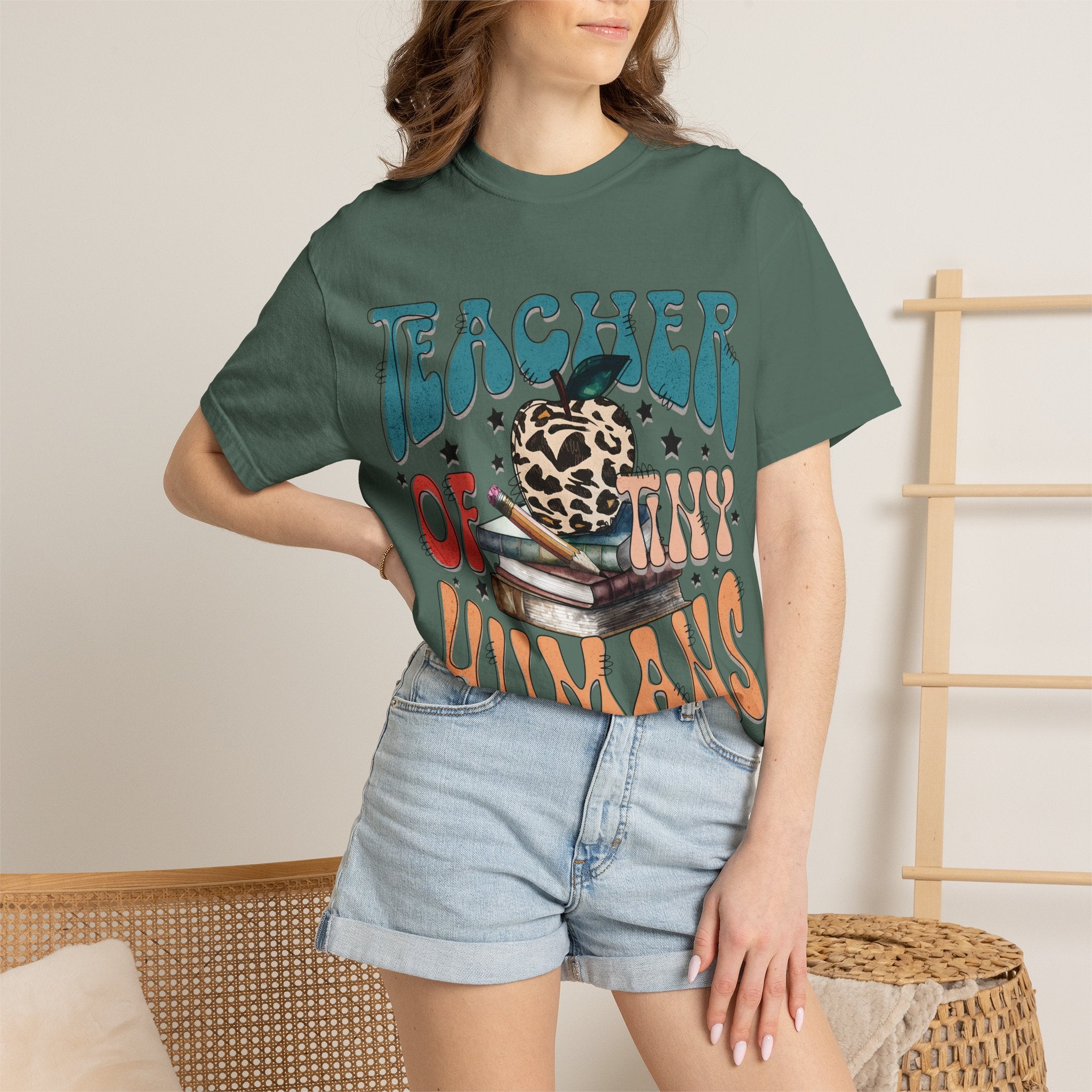 Teacher of Tiny Humans T-Shirt — Cute Retro Teacher Graphic Tee