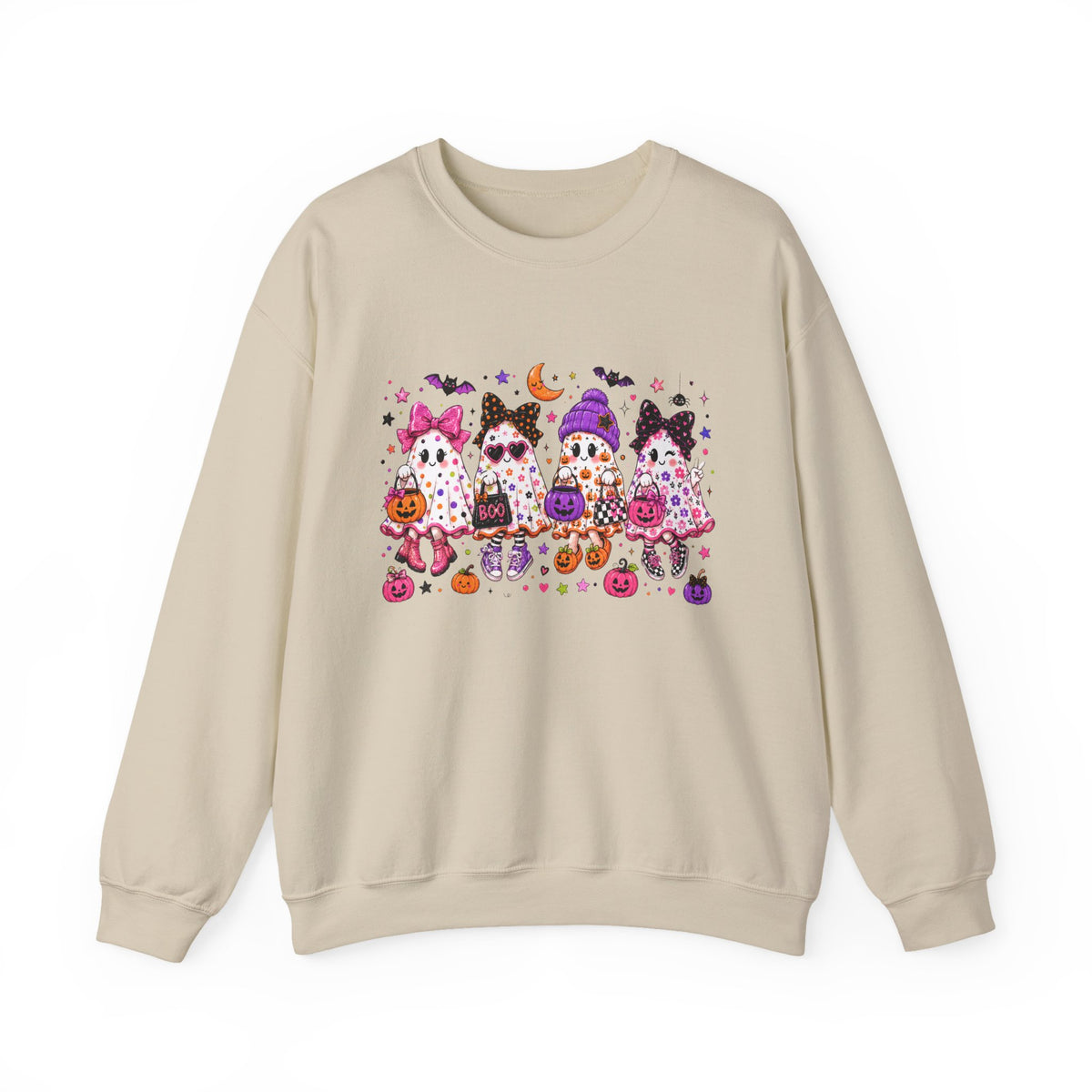 Halloween Gnomes Crewneck Sweatshirt — Cute Trick-or-Treat Gnome Halloween Sweater