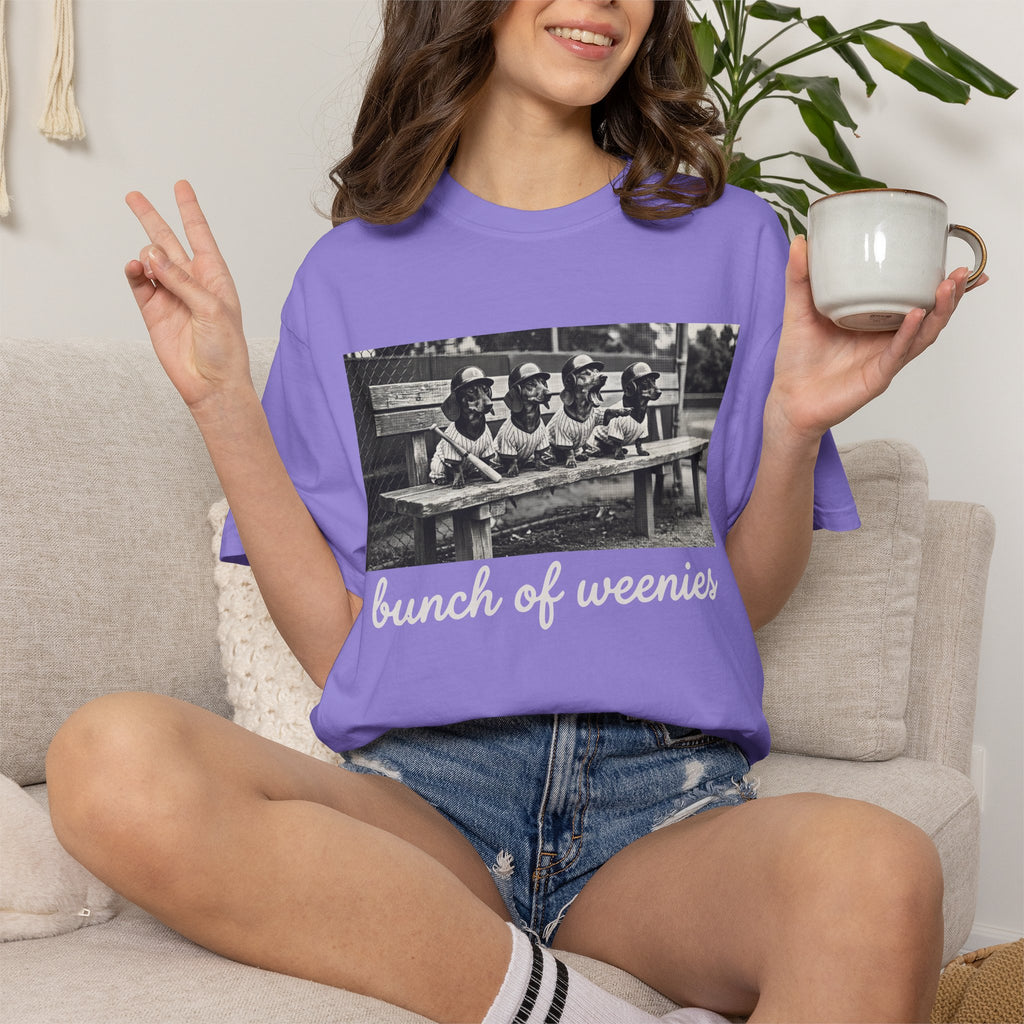 Vintage Bunch of Weenies White Text Photo T-Shirt