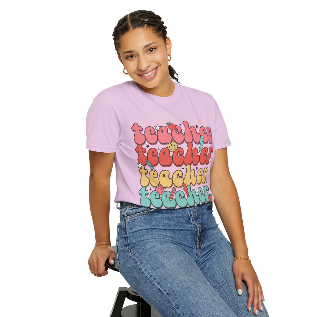 Retro Teacher Smile T-shirt