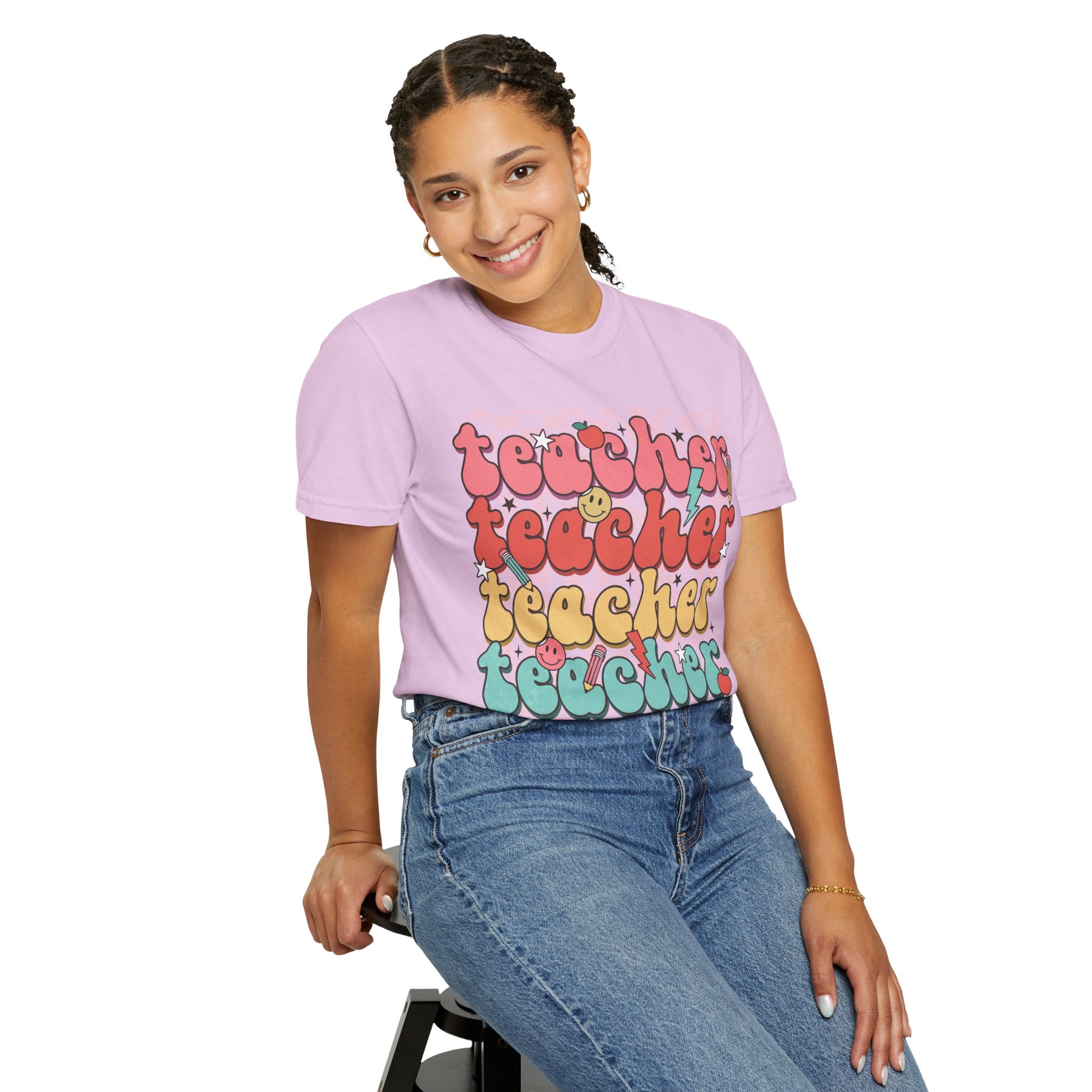 Retro Teacher Smile T-shirt