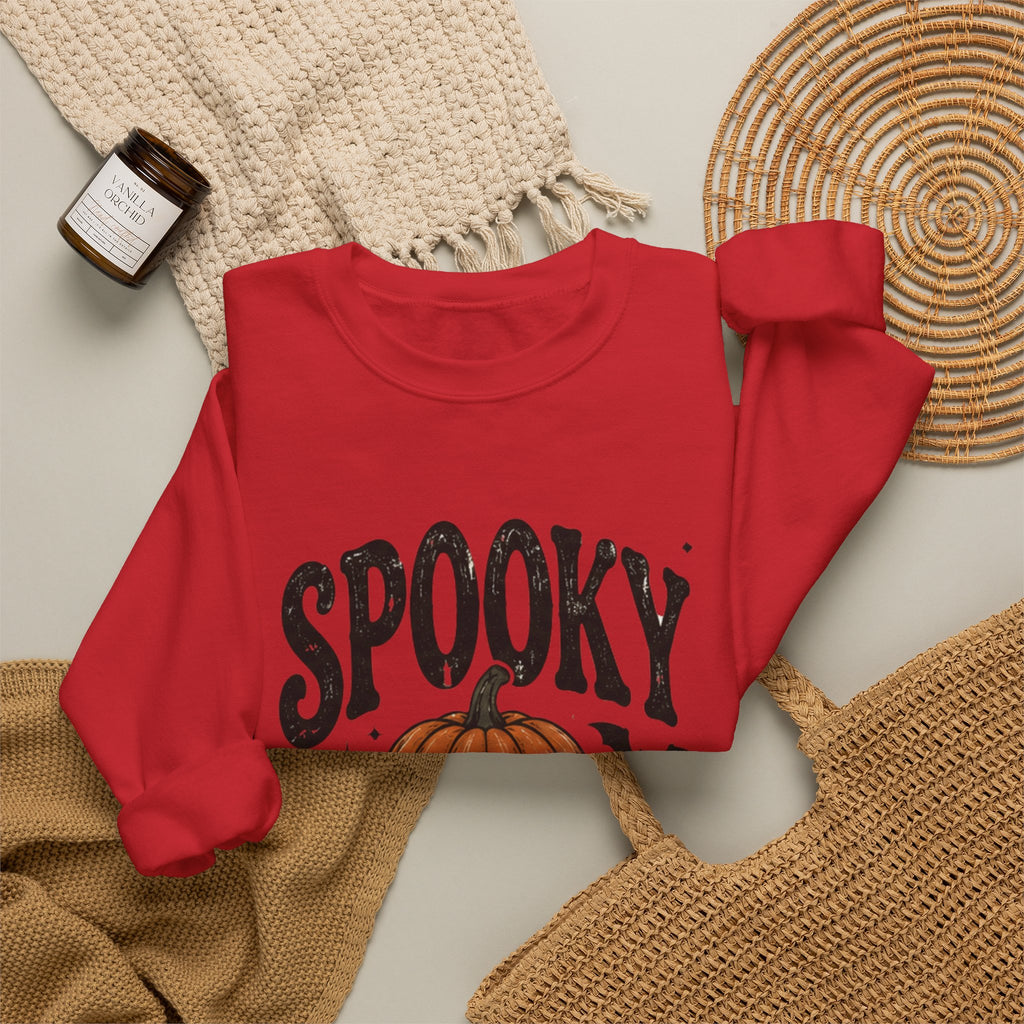 Spooky Season Sweatshirt — Pumpkin Jack-O'-Lantern Halloween Crewneck