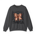 Football Mama Crewneck Sweatshirt — Retro Checkerboard Football Graphic