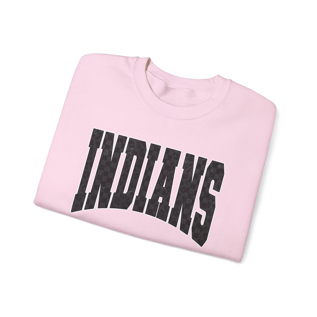 Indians Crewneck Sweatshirt — Vintage Collegiate Logo Pullover