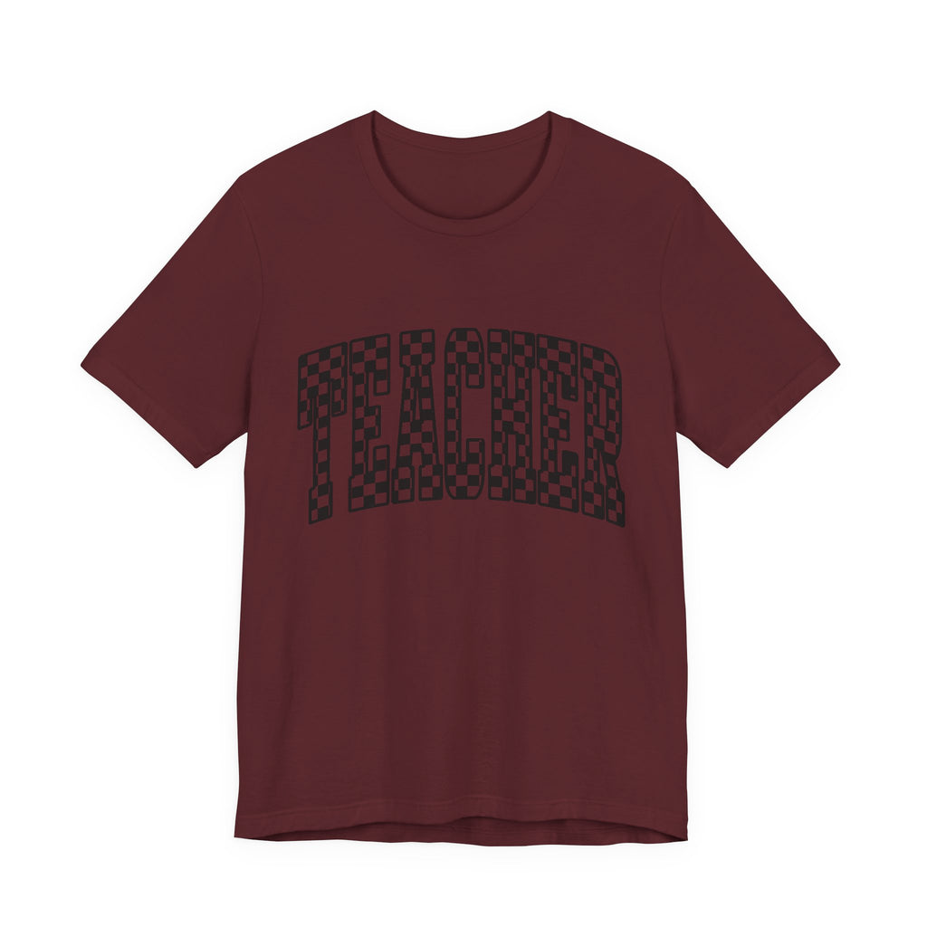 Teacher Checkerboard Graphic Tee