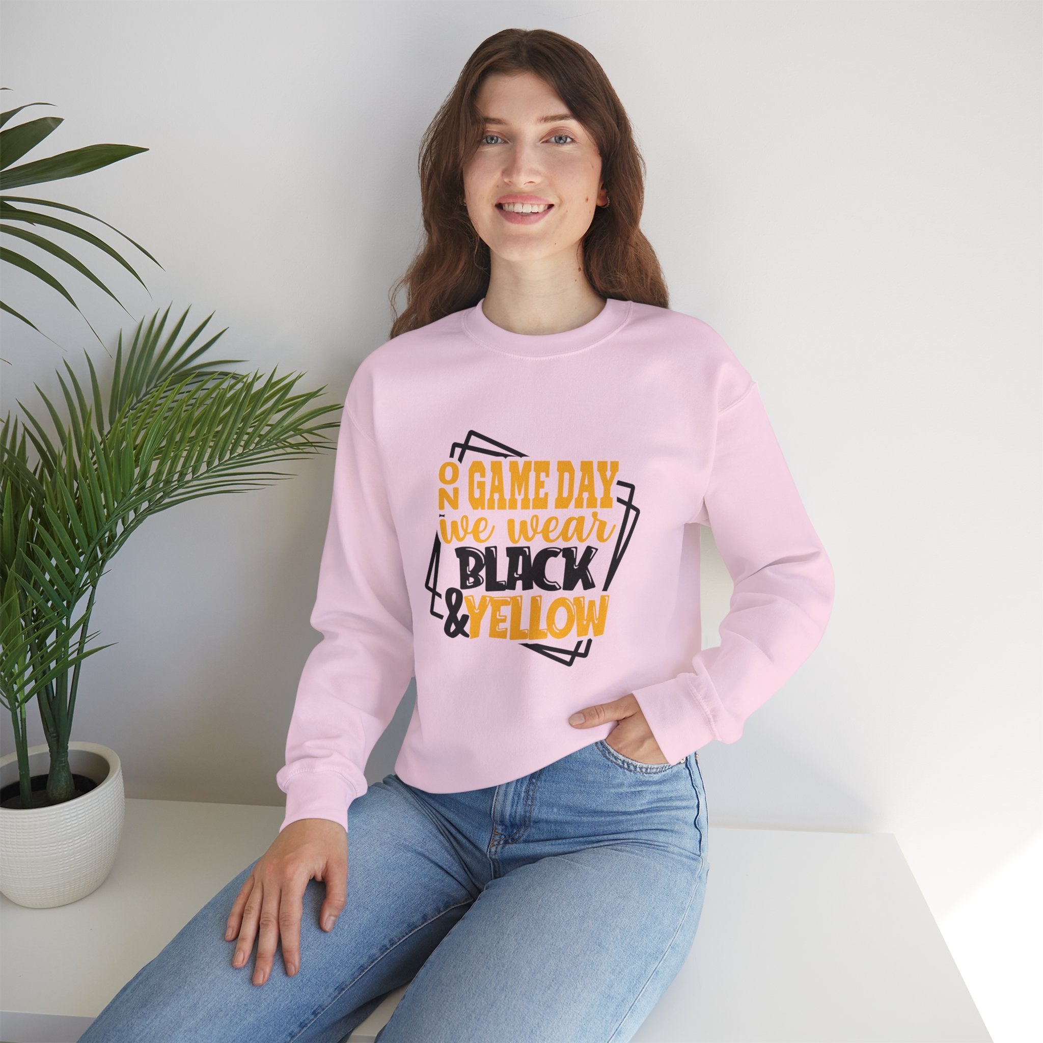 Game Day Indians Crewneck Sweatshirt – "On Game Day We Wear Black & Yellow"