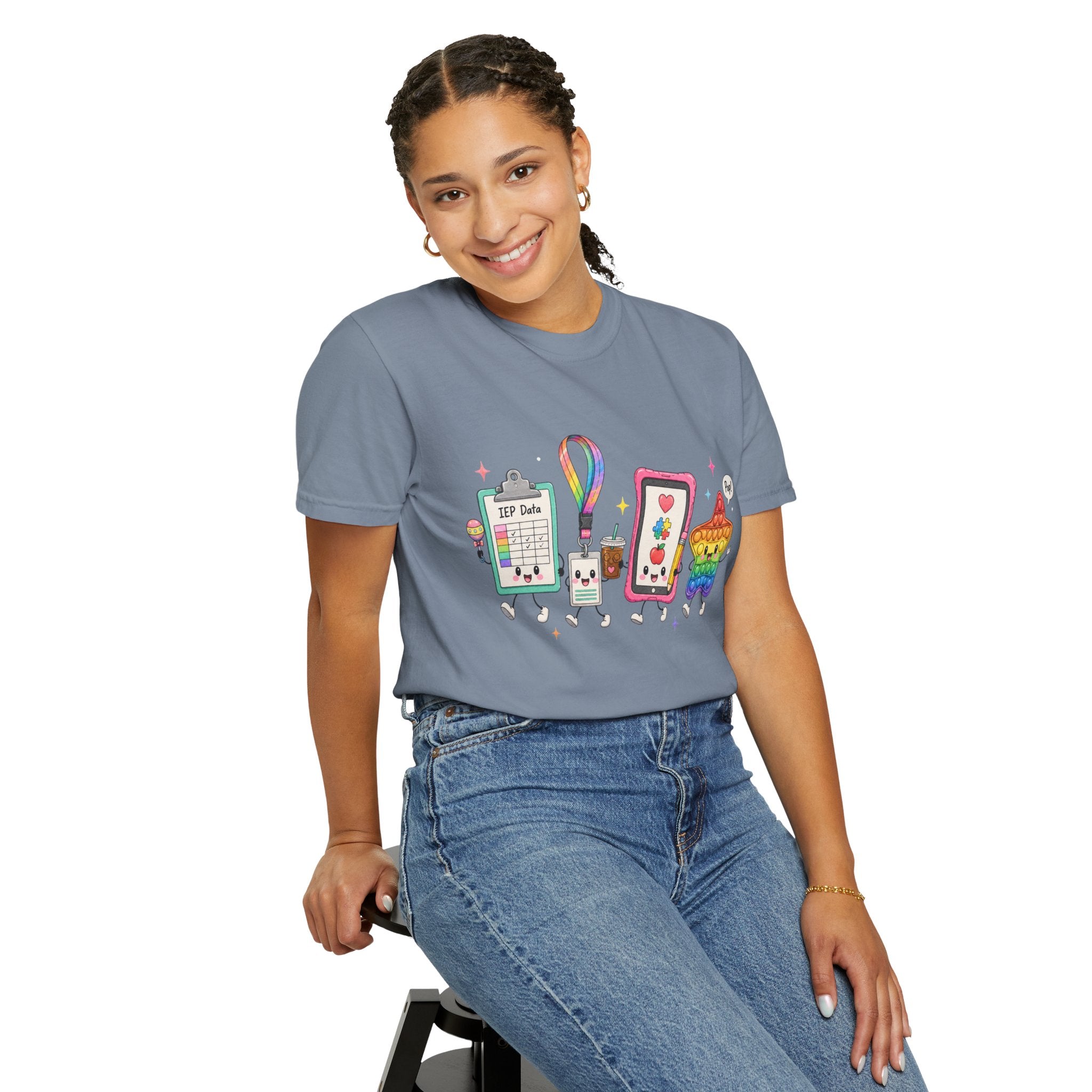 Teacher Tech Friends Graphic T-Shirt — IEP data