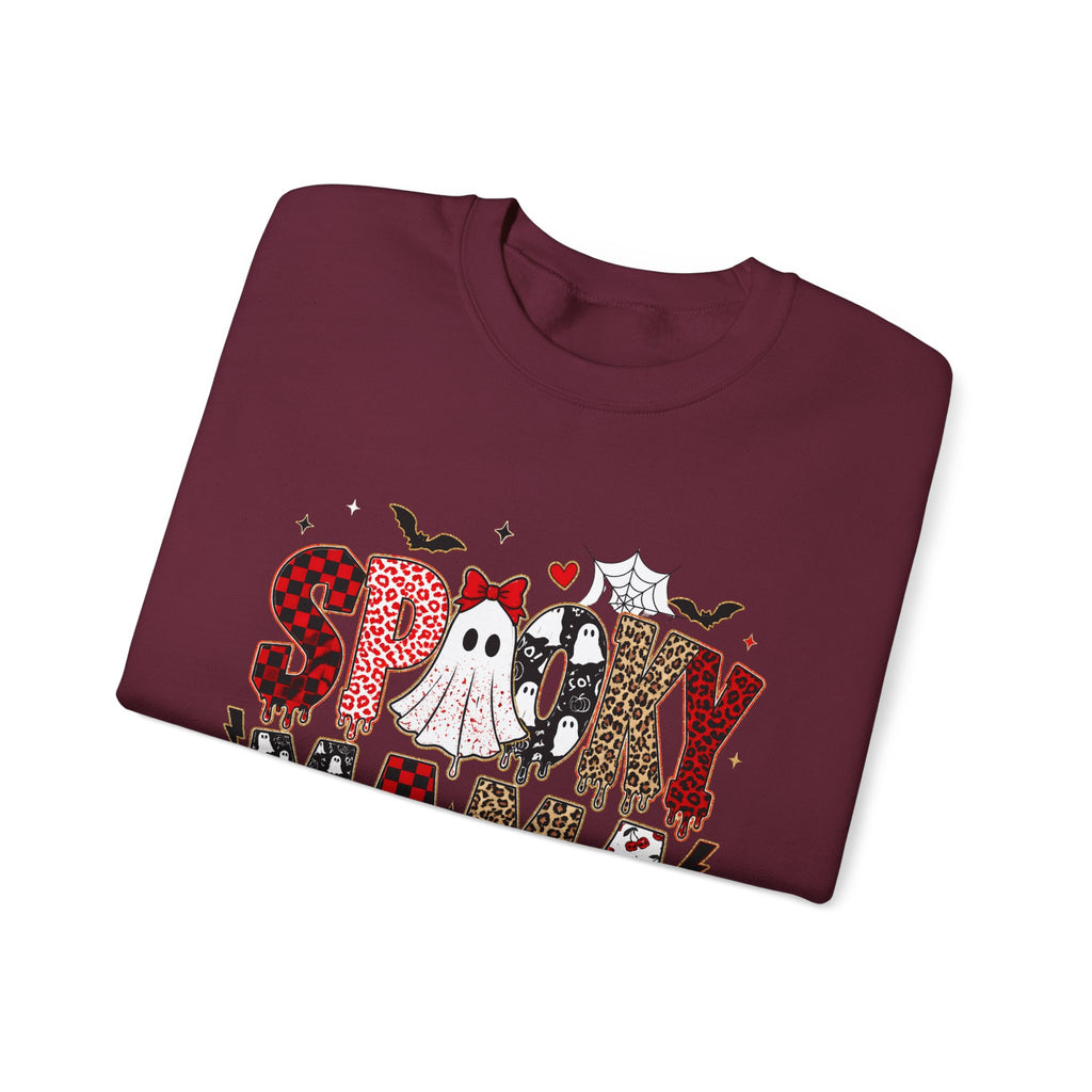 Spooky Mama Sweatshirt — Halloween Ghost Pumpkin Crewneck