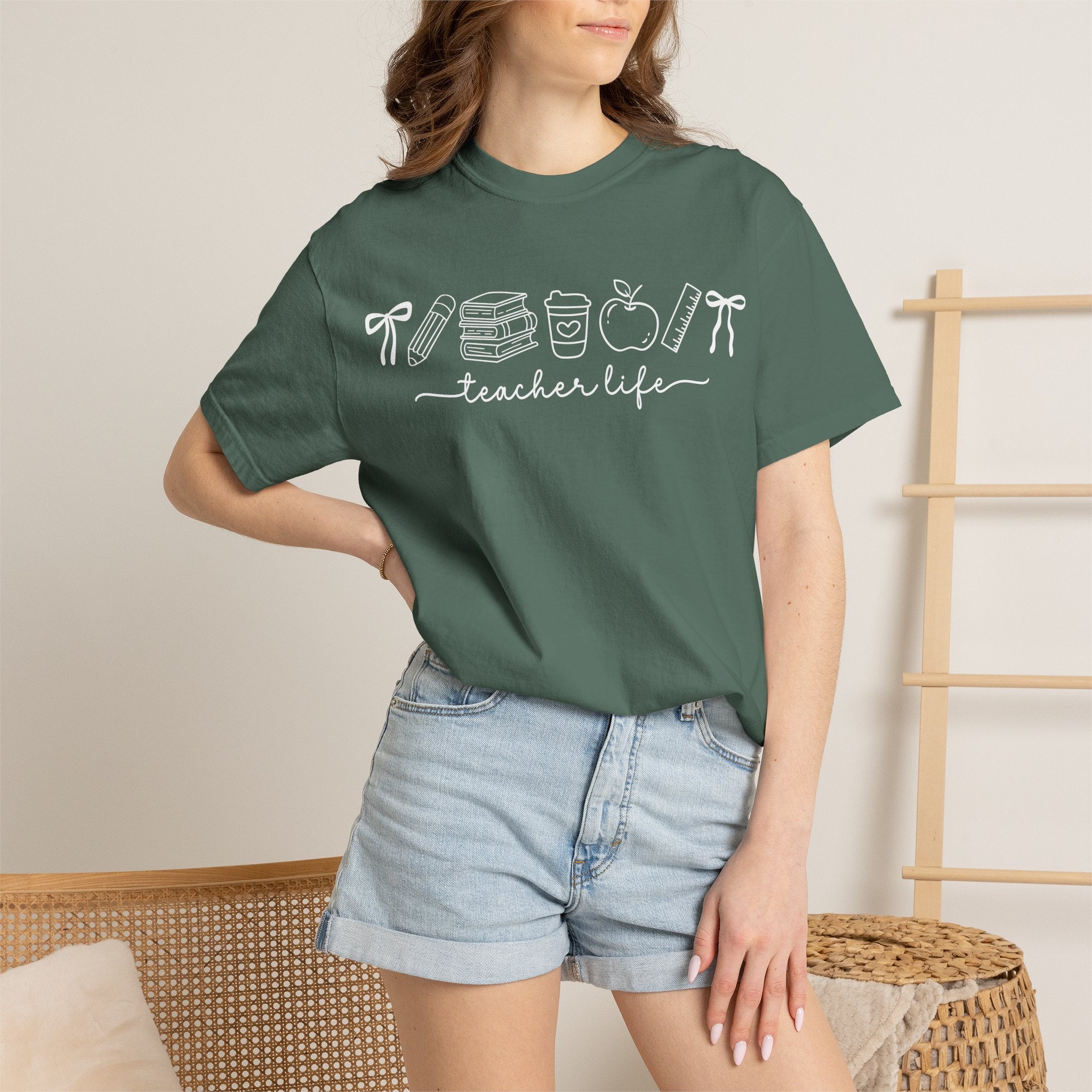 Teacher T-Shirt — Minimal Vintage Cream Tee