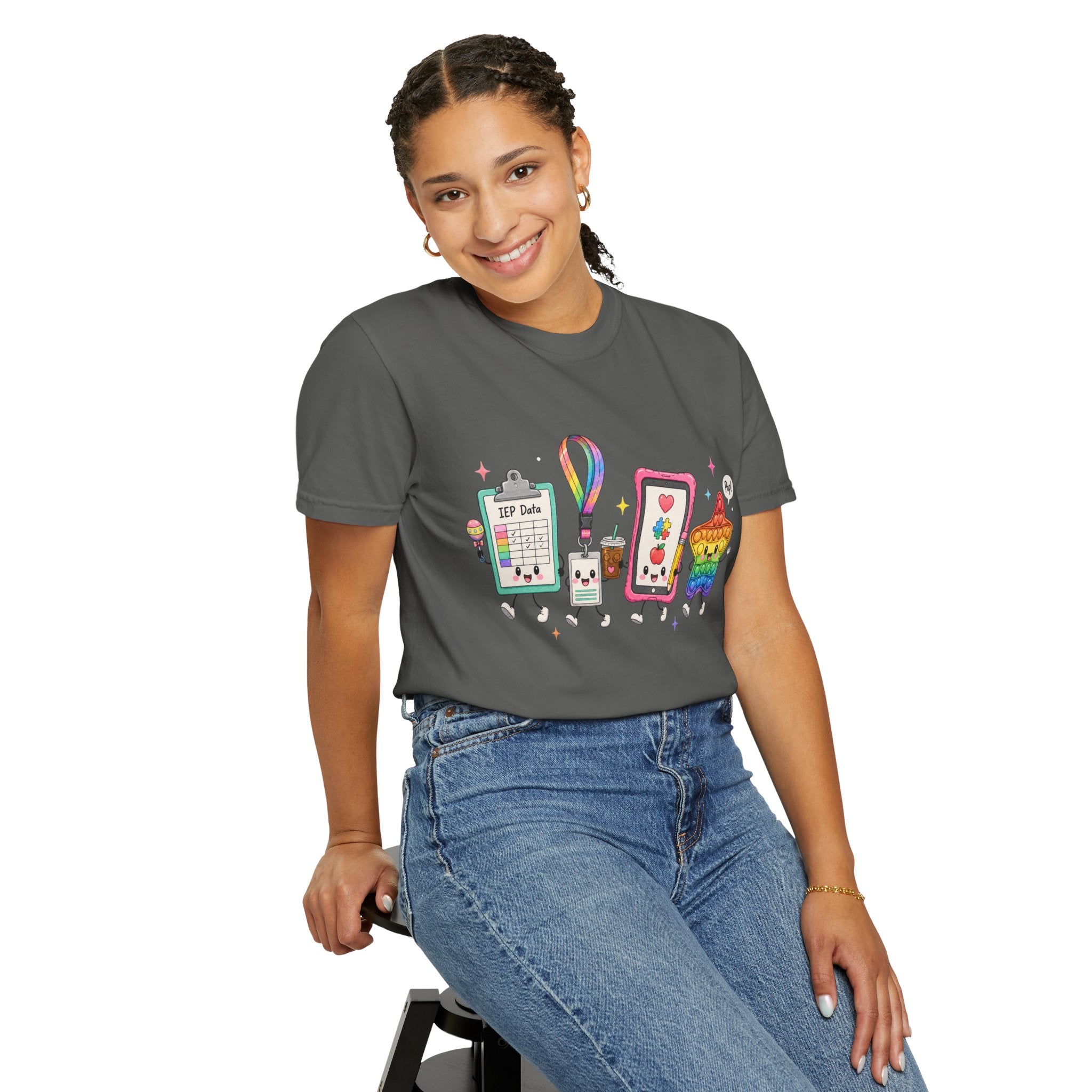 Teacher Tech Friends Graphic T-Shirt — IEP data