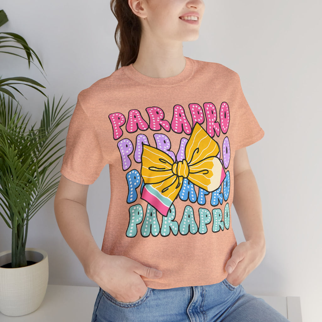 Parapro T-Shirt — Colorful Paraprofessional Bow Tee