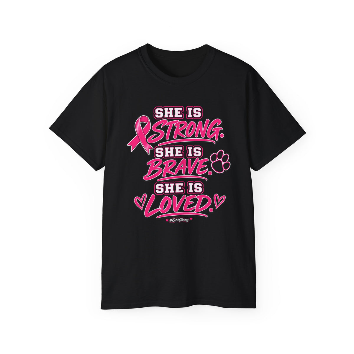Katie Strong — "She is Strong" Breast Cancer Awareness Tee