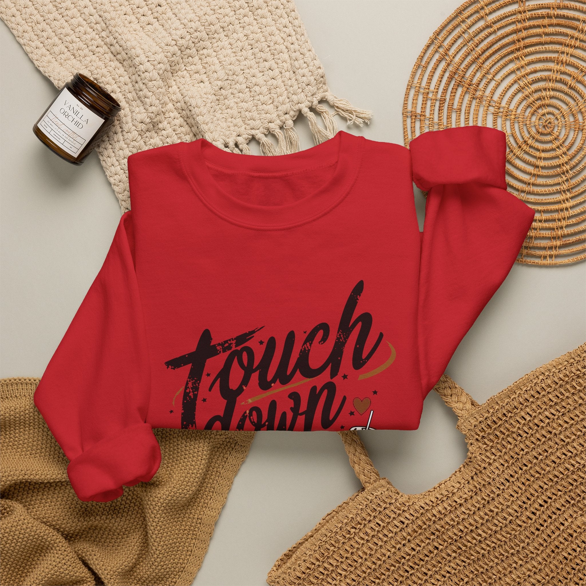 Touchdown Season Crewneck Sweatshirt — Football Fan Game Day Pullover