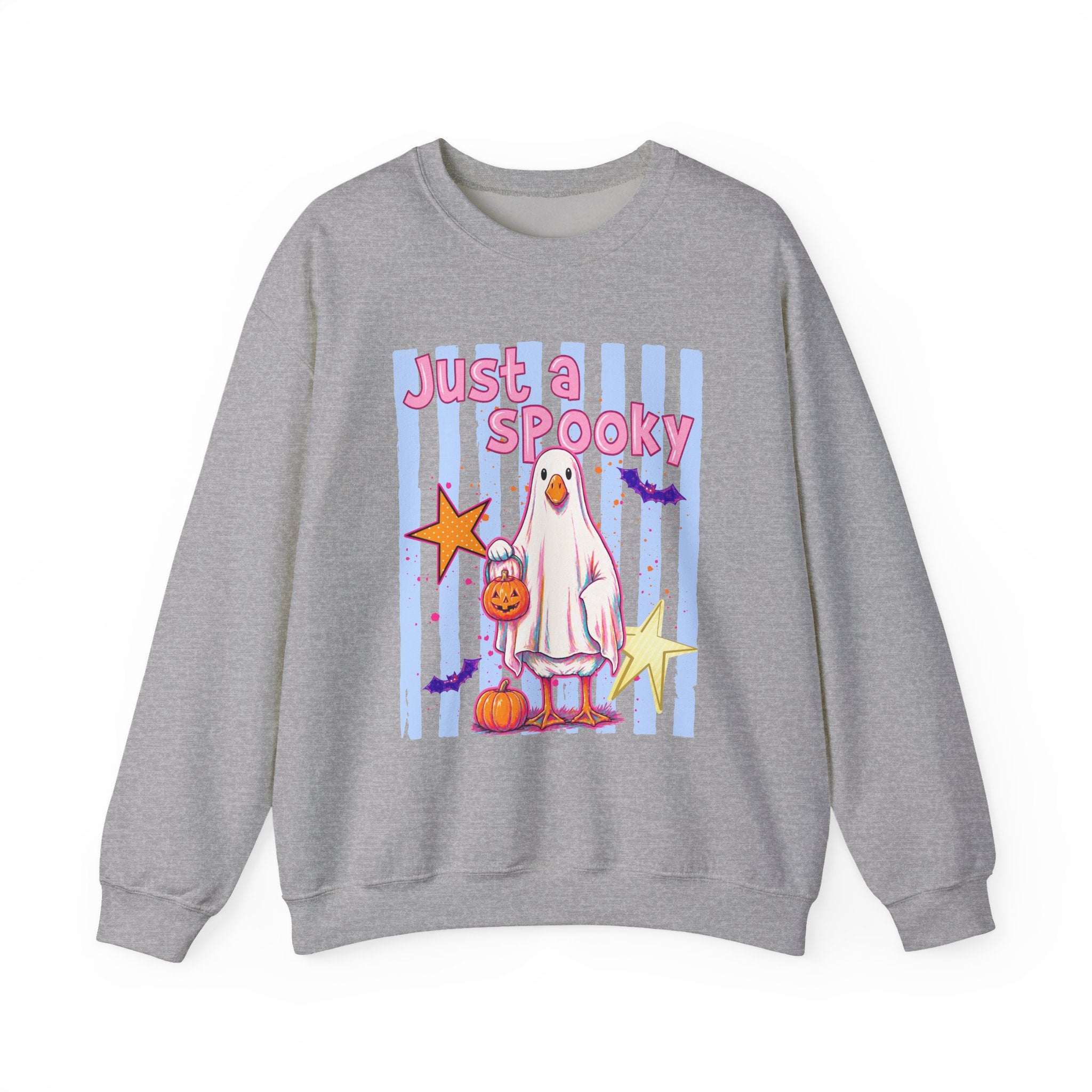 Ghost Costume Sweatshirt — "Just a Spooky" Cute Halloween Crewneck