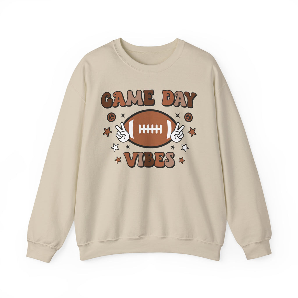Game Day Vibes Sweatshirt — Retro Football Crewneck