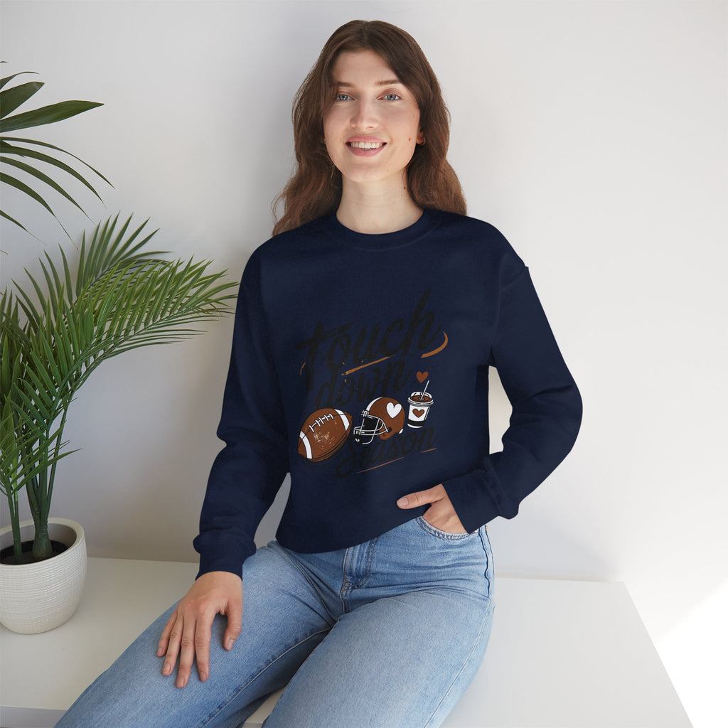 Touchdown Season Crewneck Sweatshirt — Football Fan Game Day Pullover