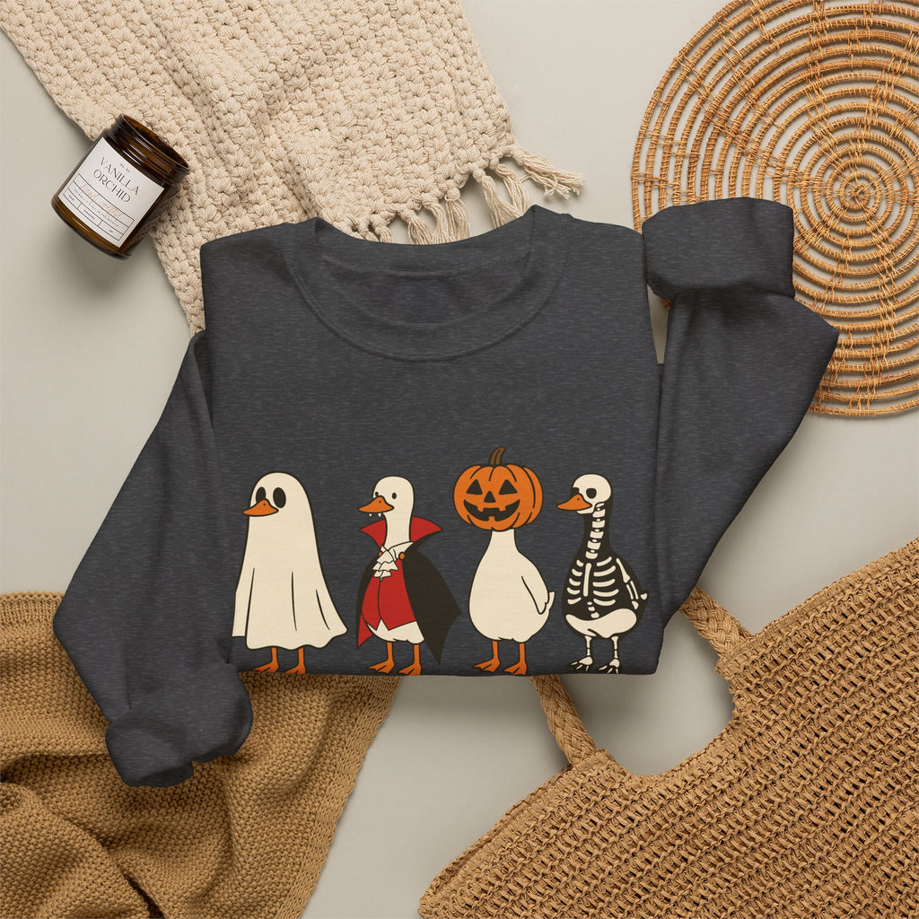 Just a Spooky Goose Sweatshirt — Cute Halloween Goose Crewneck