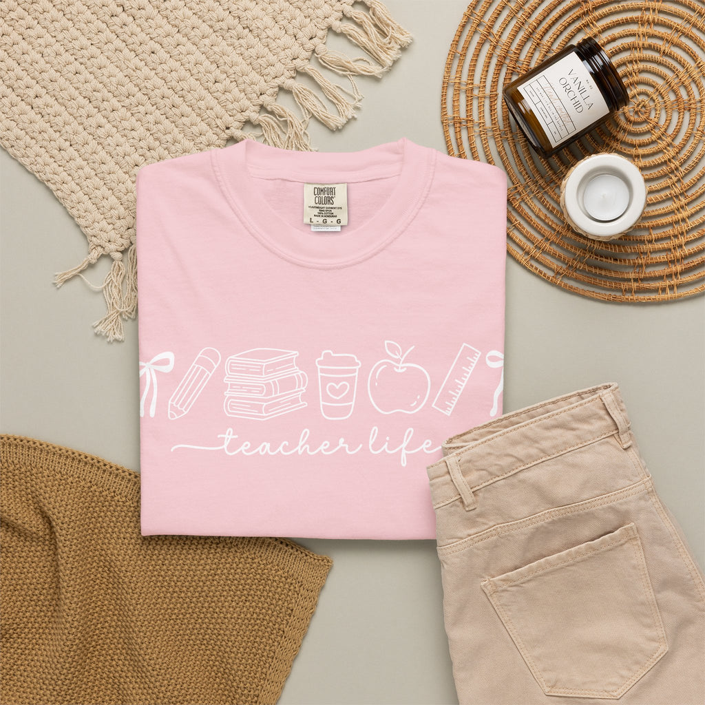 Teacher T-Shirt — Minimal Vintage Cream Tee