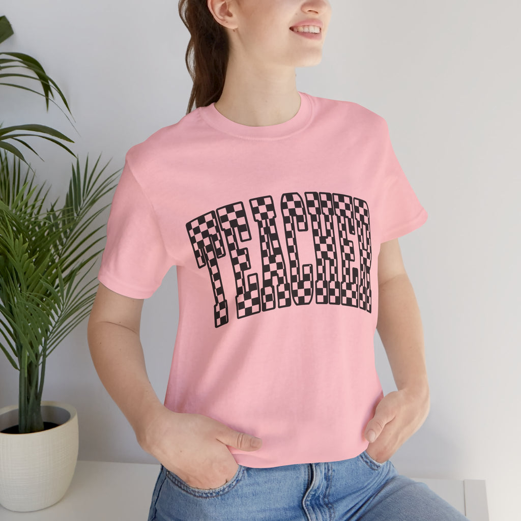 Teacher Checkerboard Graphic Tee
