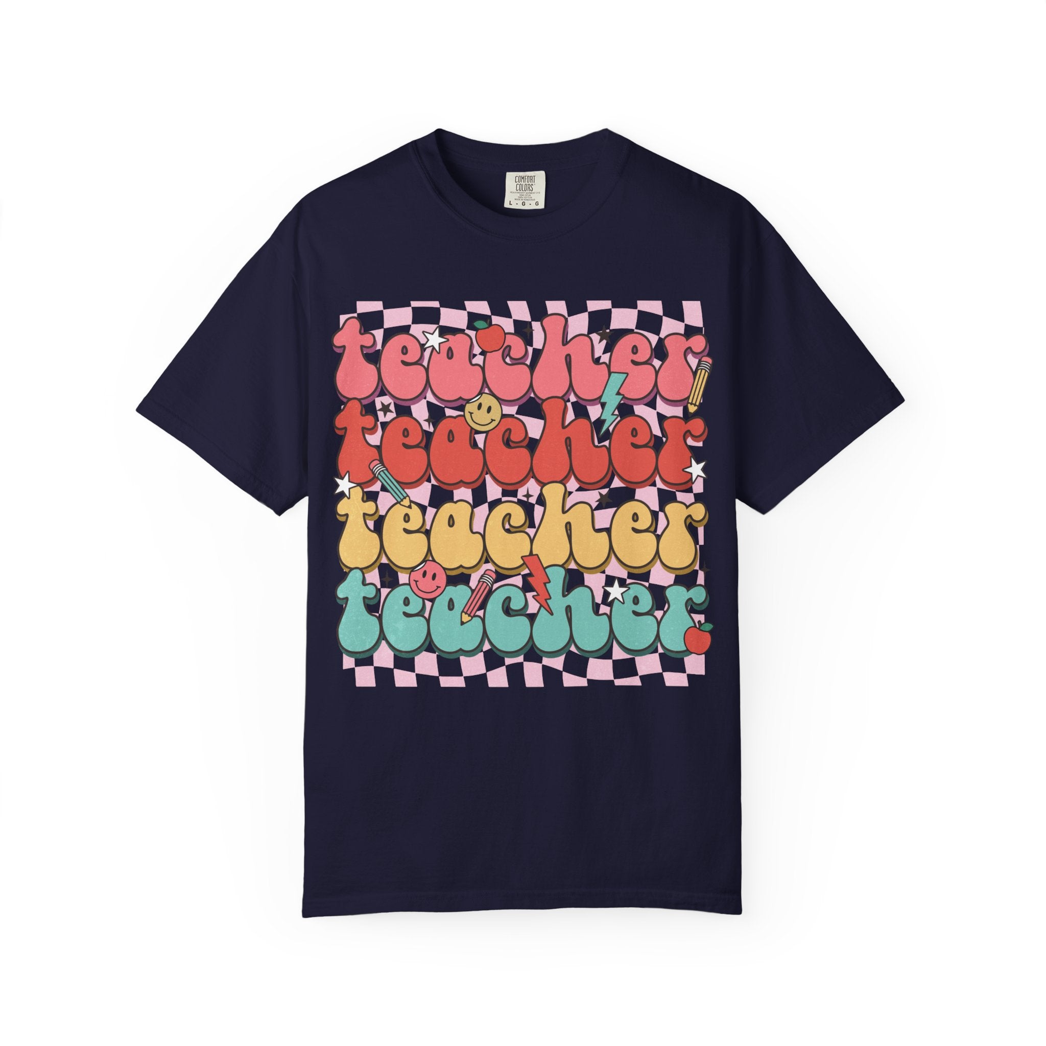 Retro Teacher Smile T-shirt