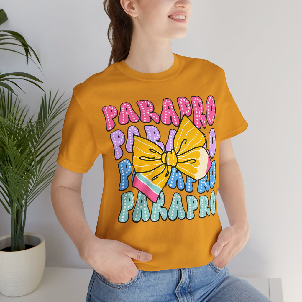 Parapro T-Shirt — Colorful Paraprofessional Bow Tee
