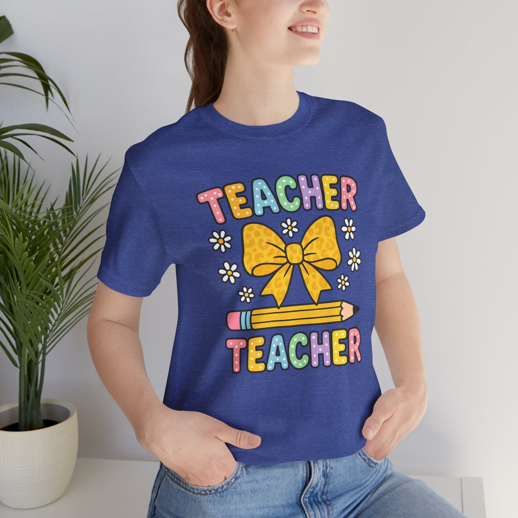 Teacher Bow Pencil T-Shirt