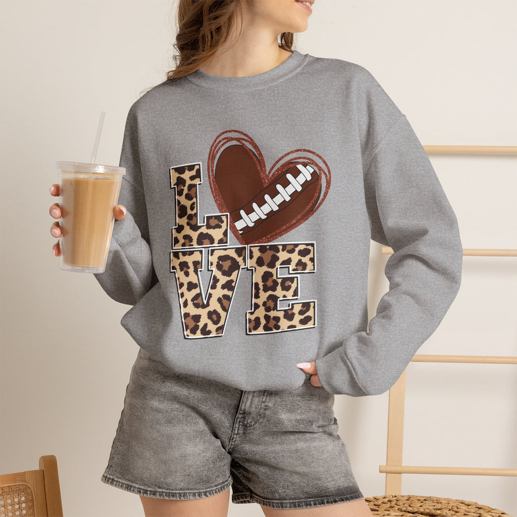 Football Love Leopard Sweatshirt