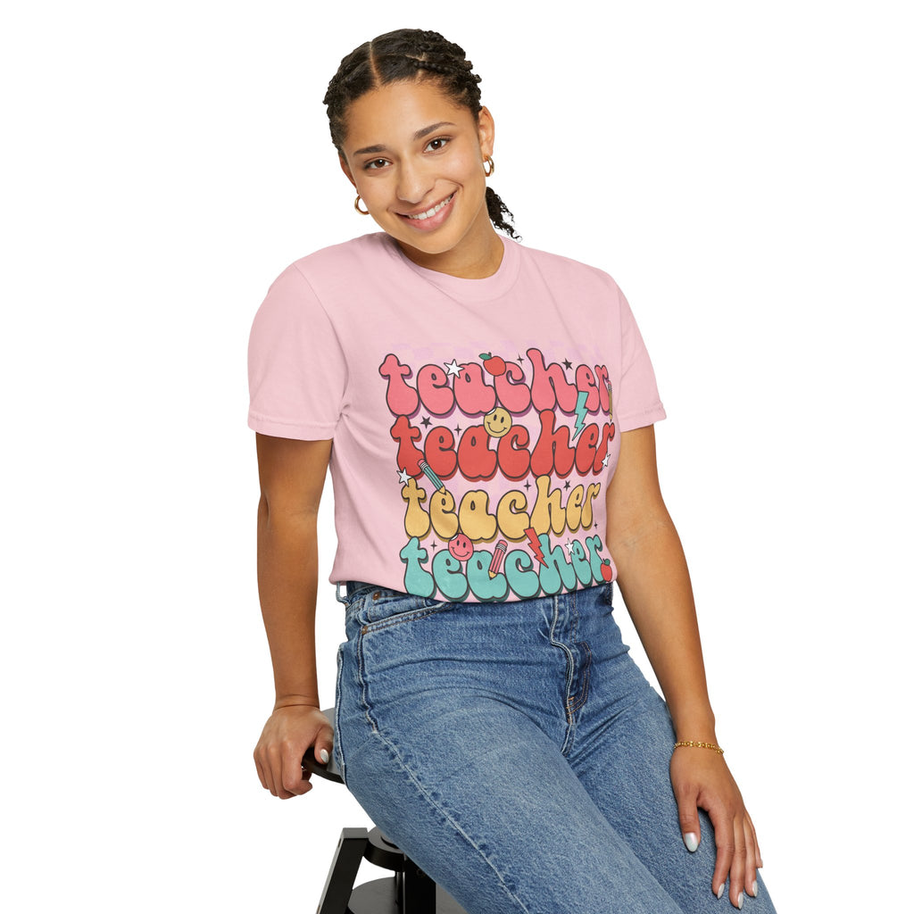 Retro Teacher Smile T-shirt