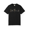 Doodle & Wildflower T-Shirt — Minimal Line Art Dog Tee