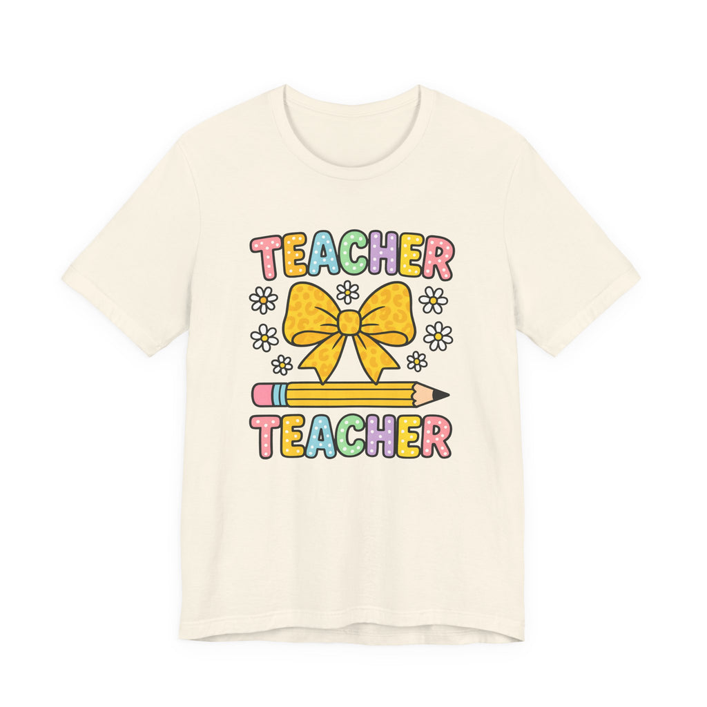 Teacher Bow Pencil T-Shirt