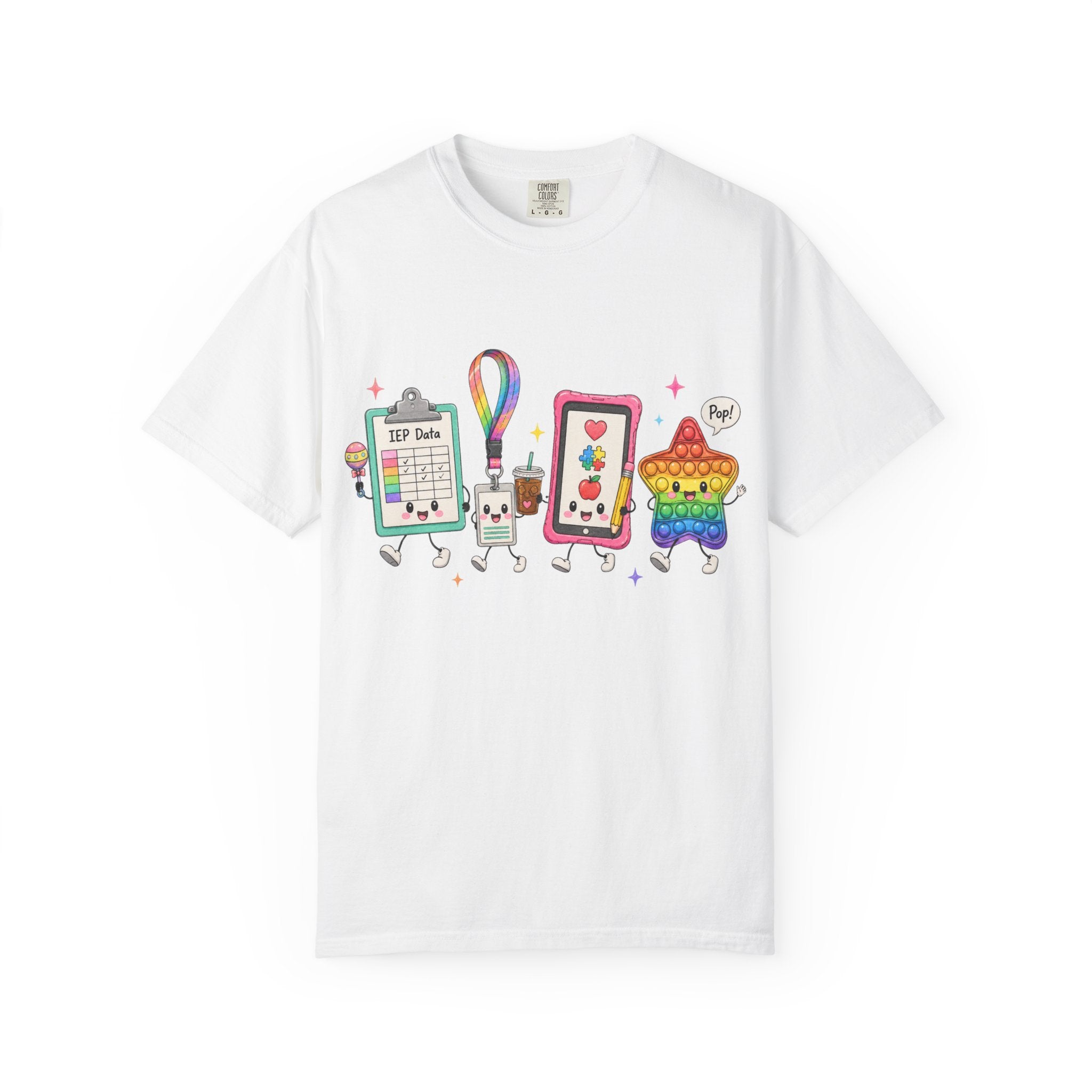 Teacher Tech Friends Graphic T-Shirt — IEP data