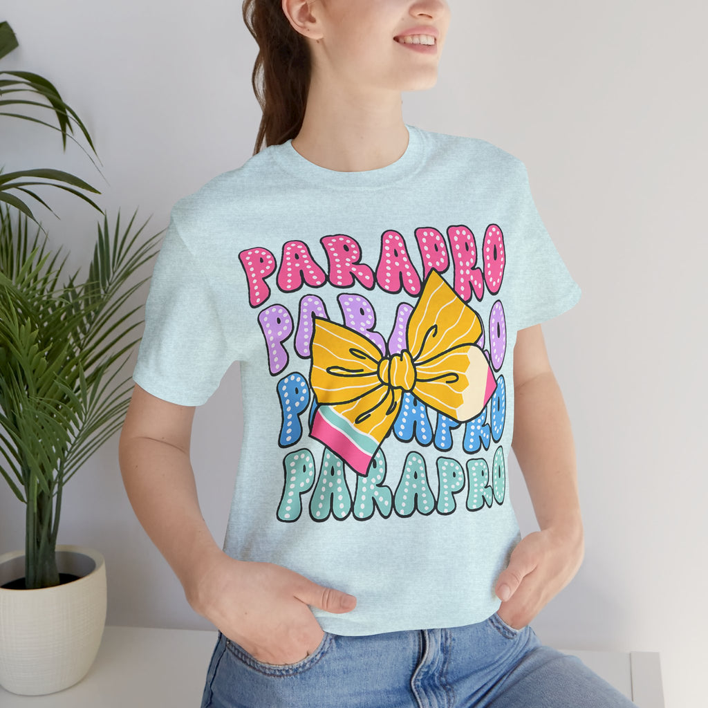 Parapro T-Shirt — Colorful Paraprofessional Bow Tee