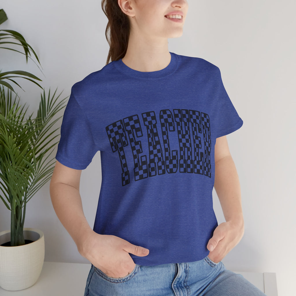 Teacher Checkerboard Graphic Tee