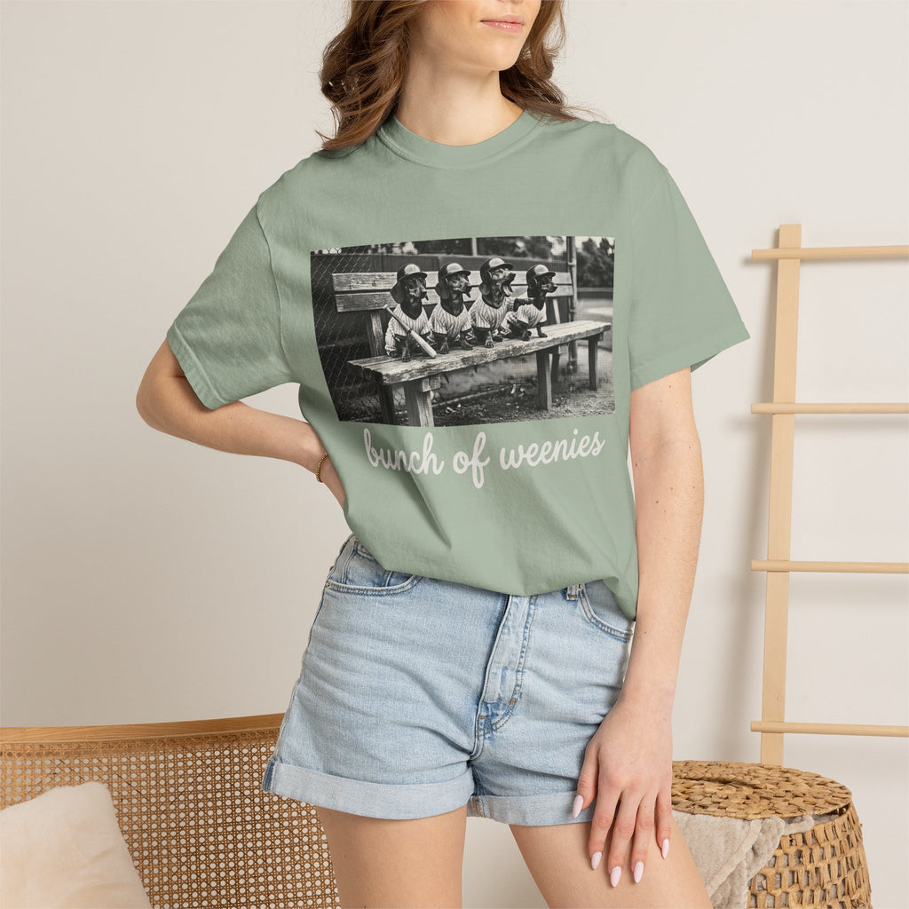 Vintage Bunch of Weenies White Text Photo T-Shirt